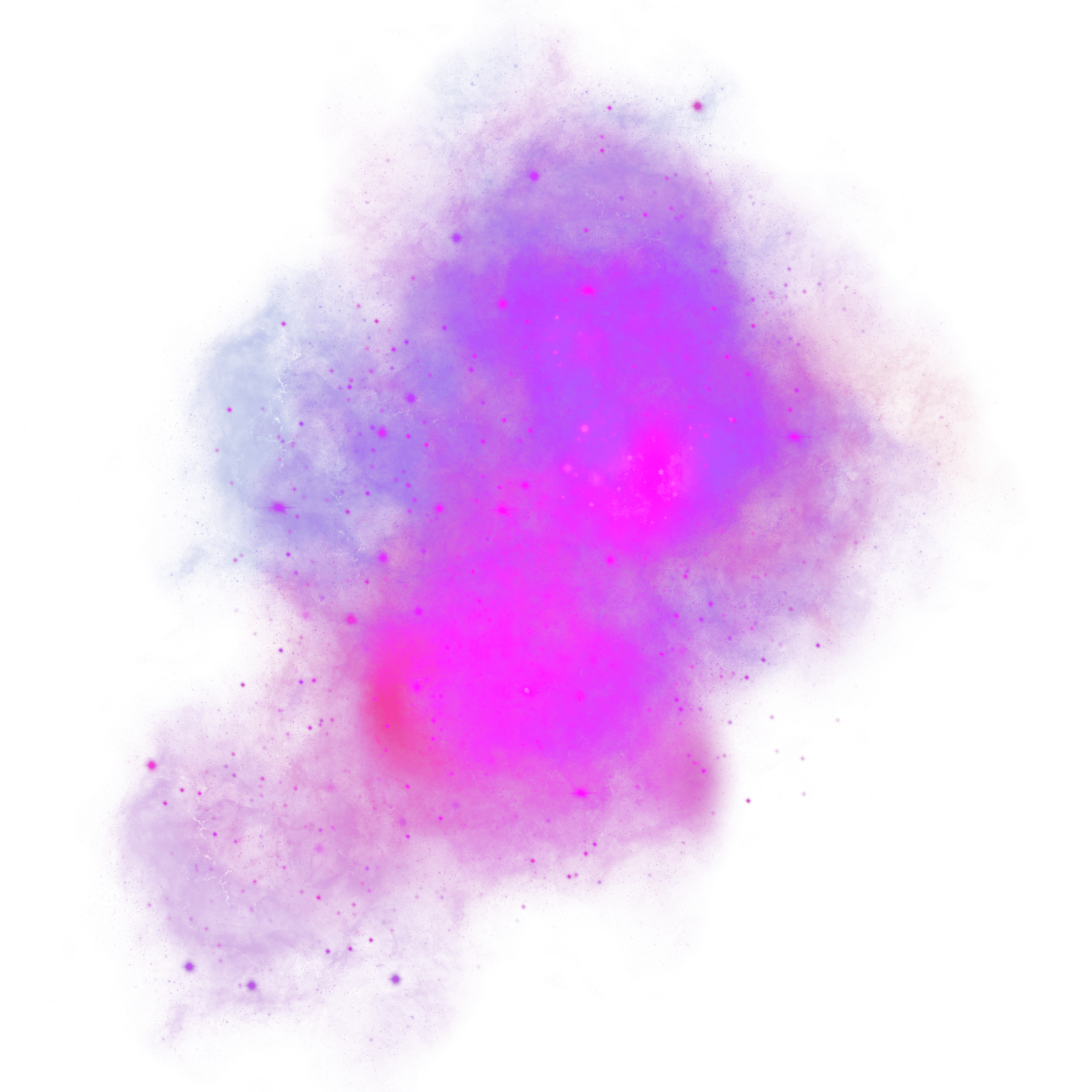 nuage d'etoiles rose