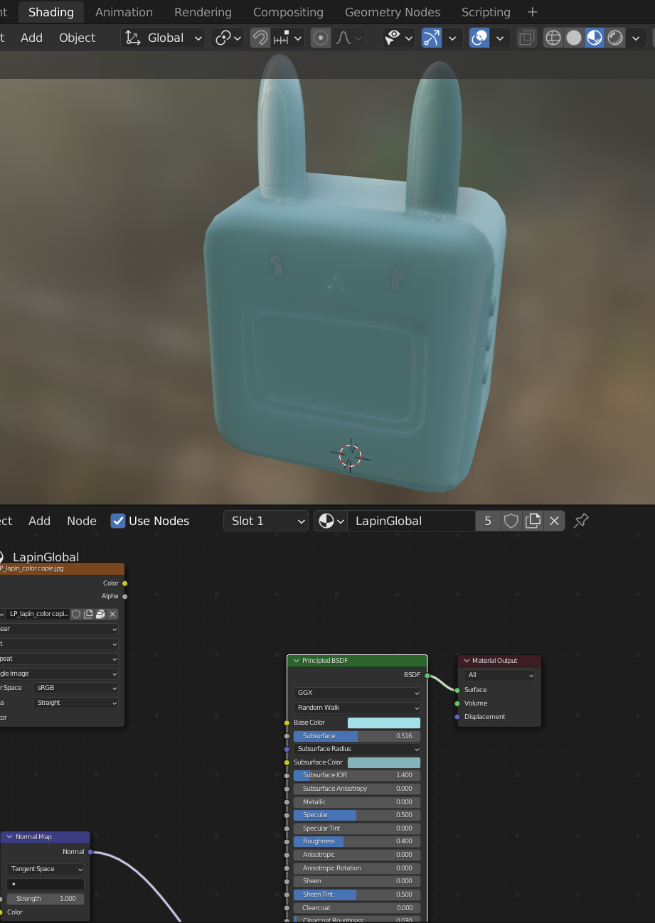 Infographie 3D : Reveil-lapin